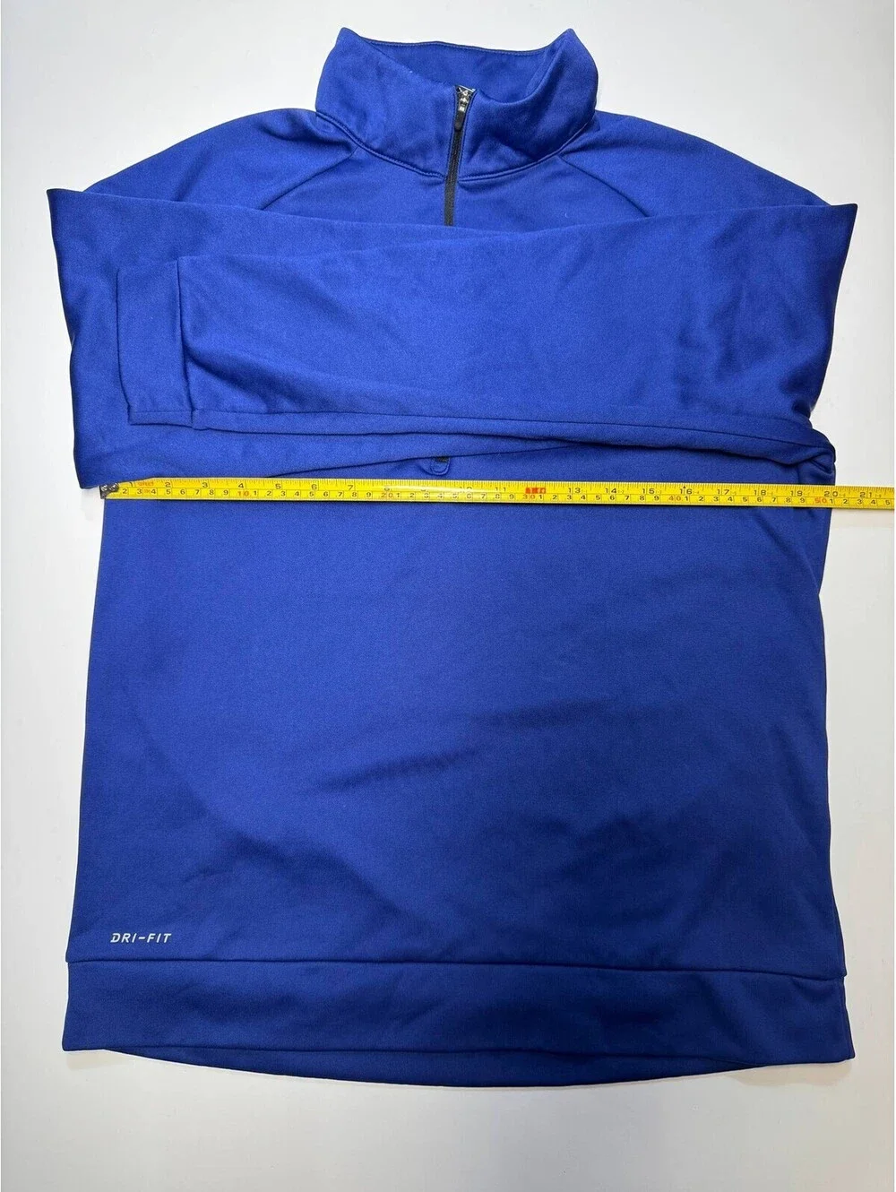 Nike Dri-FIT Blue Quarter Zip Pullover Sweatshirt Men's Size M 836515-455